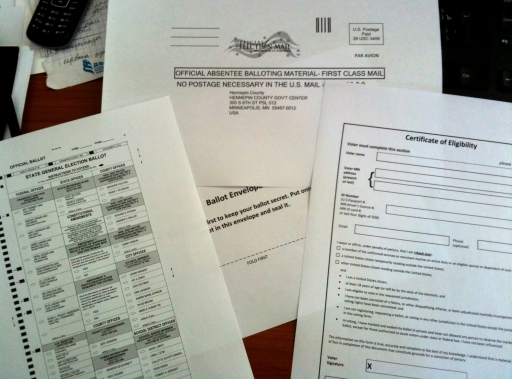 2012 election ballot materials